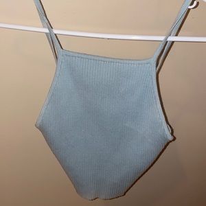 forever 21 crop top baby blue
